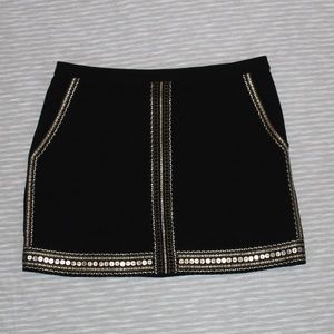 NWT Black & Gold Madewell Sequined Skirt - Size 2